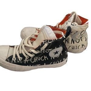 Kids High-Top Sneakers - Black and White chuck not a Chuck Converse